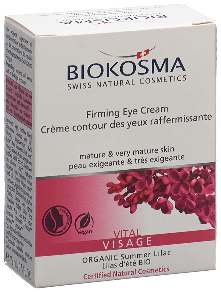 BIOKOSMA VITAL Visage Crème contour des yeux raffermissante, image 4 sur 5