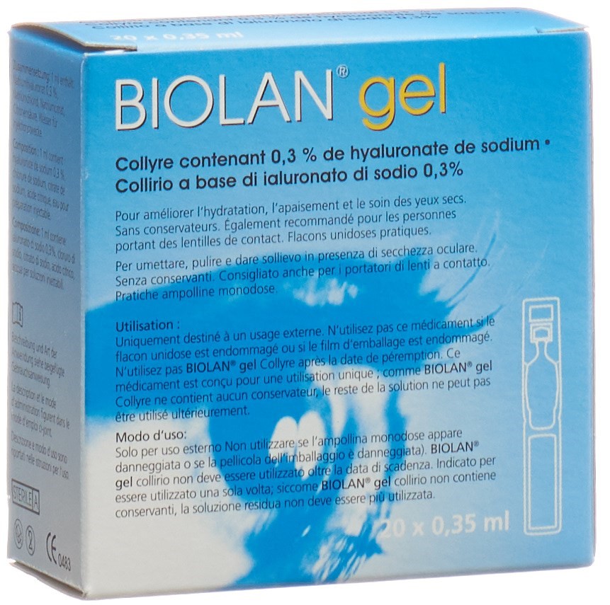 BIOLAN gel opht monodos 0.35 ml, image 2 sur 2