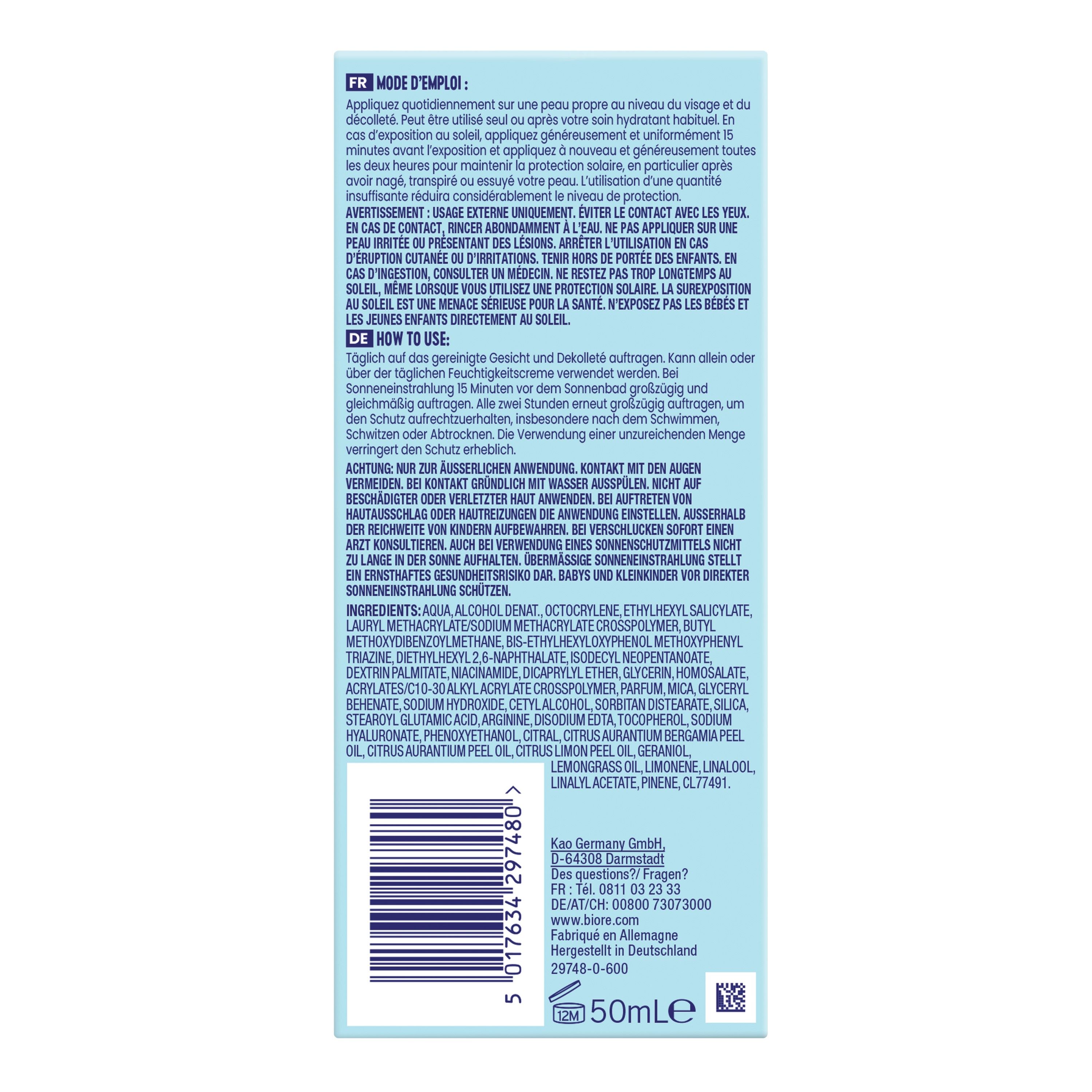 BIORE Aqua Rich UV fluide hydratant, image 2 sur 2