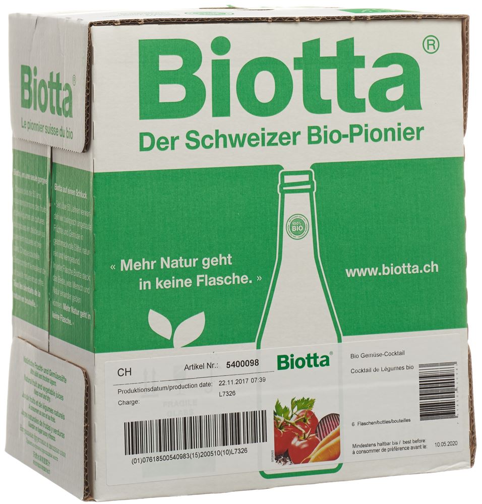 BIOTTA Cocktail de légumes