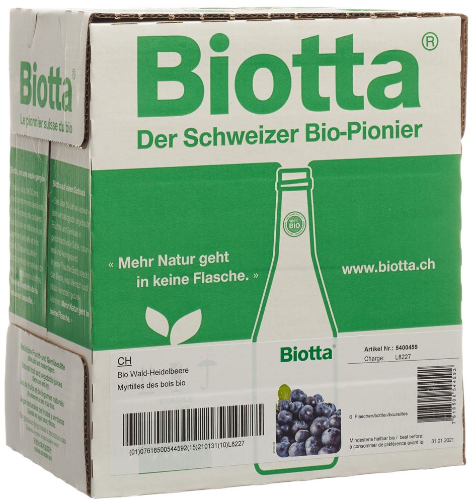 BIOTTA Myrtilles des bois