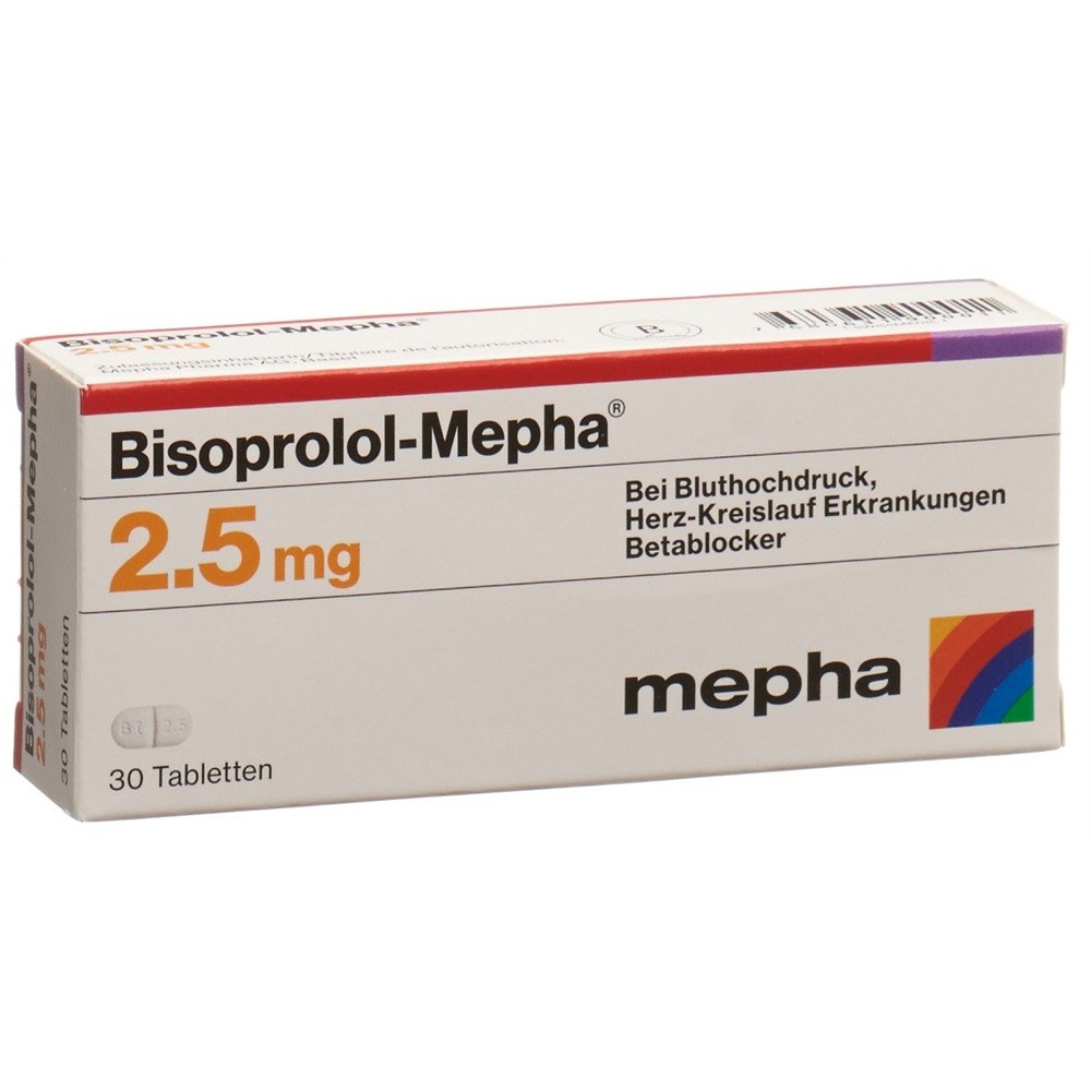 BISOPROLOL Mepha 2.5 mg, image principale