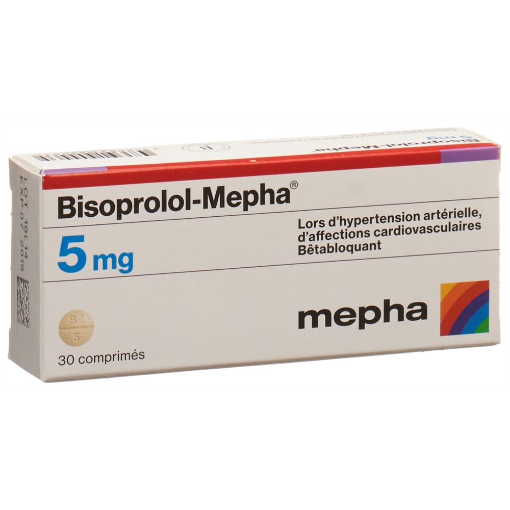 BISOPROLOL Mepha 5 mg, image 2 sur 2