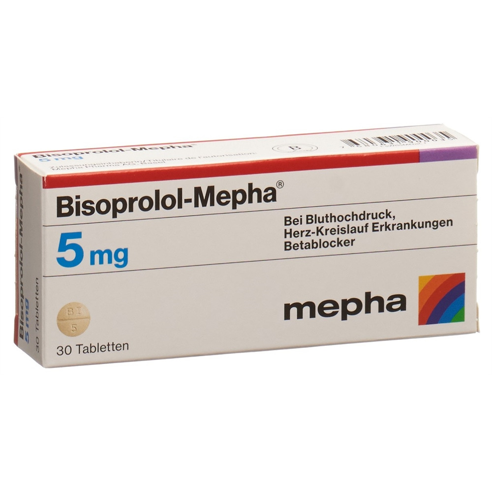 BISOPROLOL Mepha 5 mg, image principale