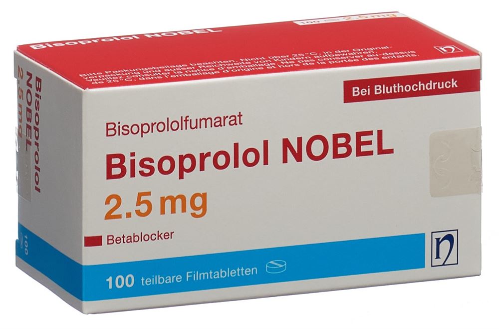 BISOPROLOL NOBEL 2.5 mg, image principale