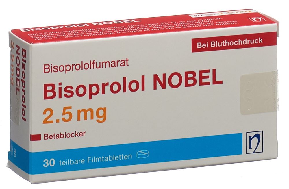 BISOPROLOL NOBEL 2.5 mg, image principale