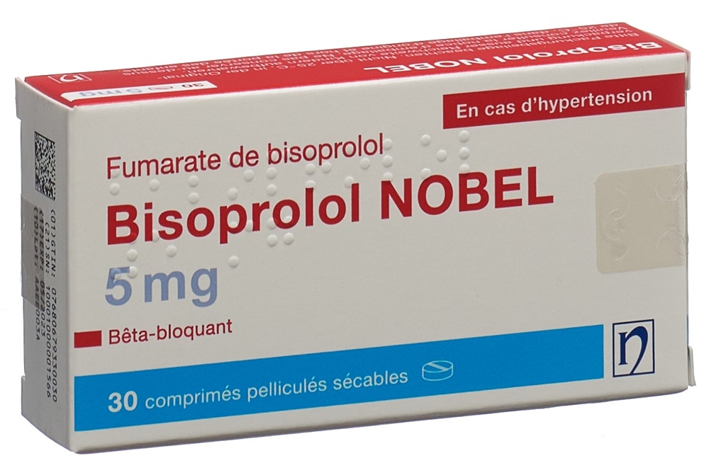 BISOPROLOL NOBEL 5 mg, image 2 sur 2