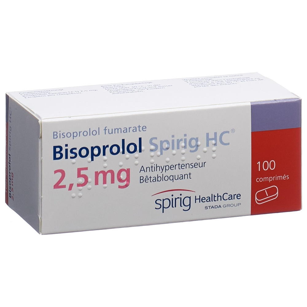 BISOPROLOL Spirig HC 2.5 mg, image 2 sur 2