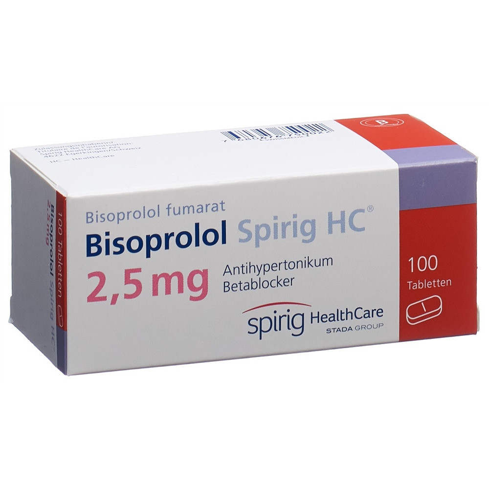 BISOPROLOL Spirig HC 2.5 mg, image principale