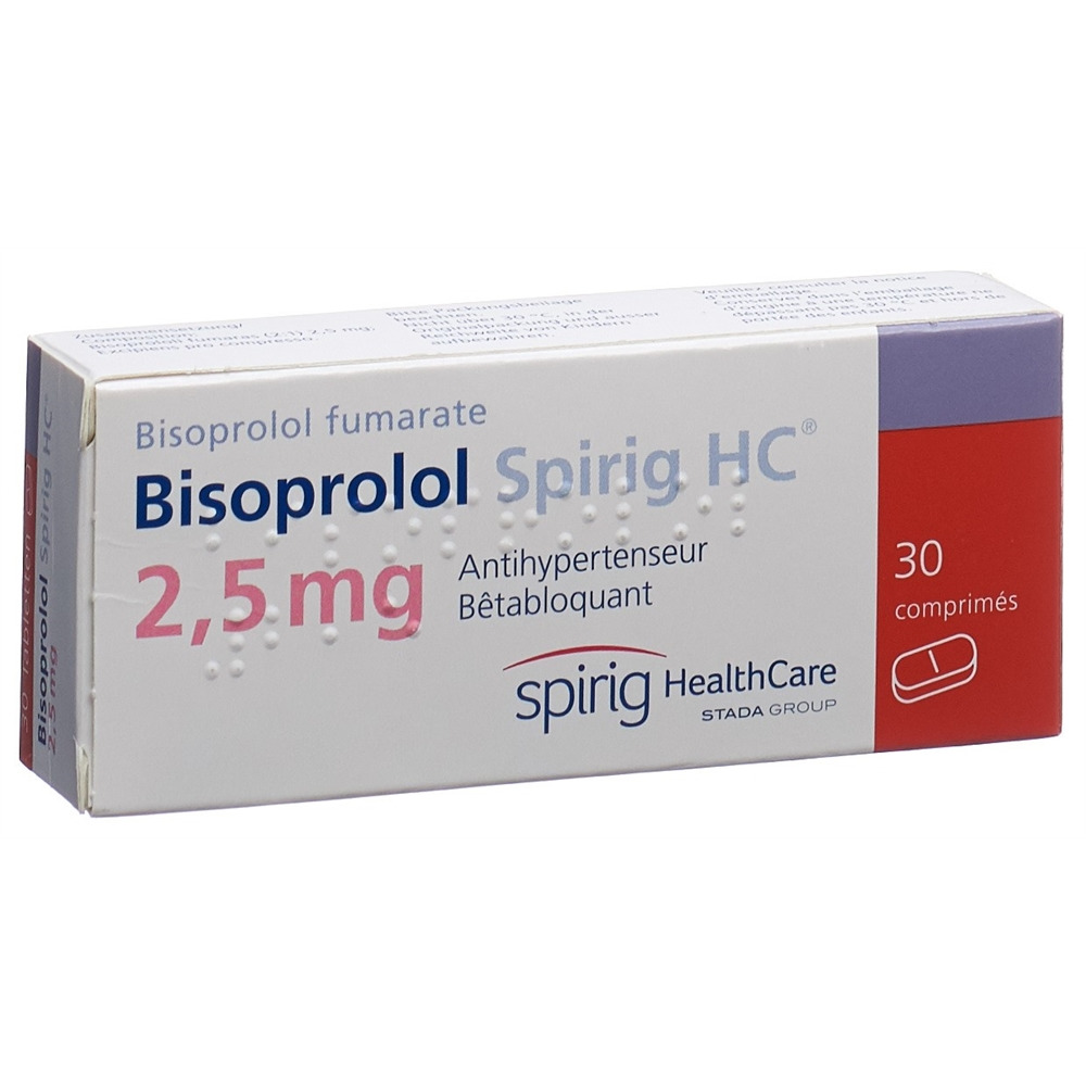 BISOPROLOL Spirig HC 2.5 mg, image 2 sur 2