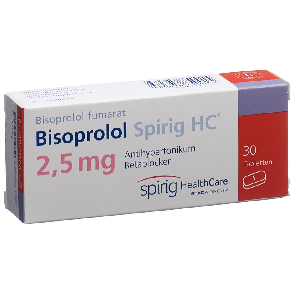 BISOPROLOL Spirig HC 2.5 mg, image principale