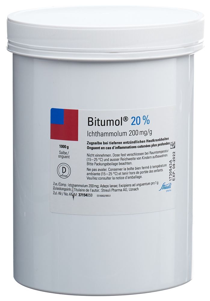 Bitumol Salbe 20 % Ds 1000 g, Hauptbild