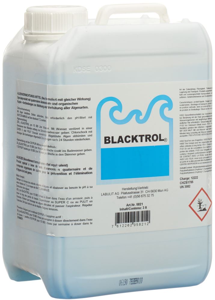 BLACKTROL activateur/algicide
