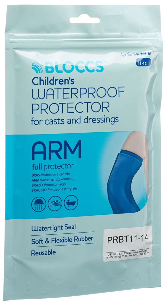 Bloccs Bad und Dusche Wasserschutz für den Arm
