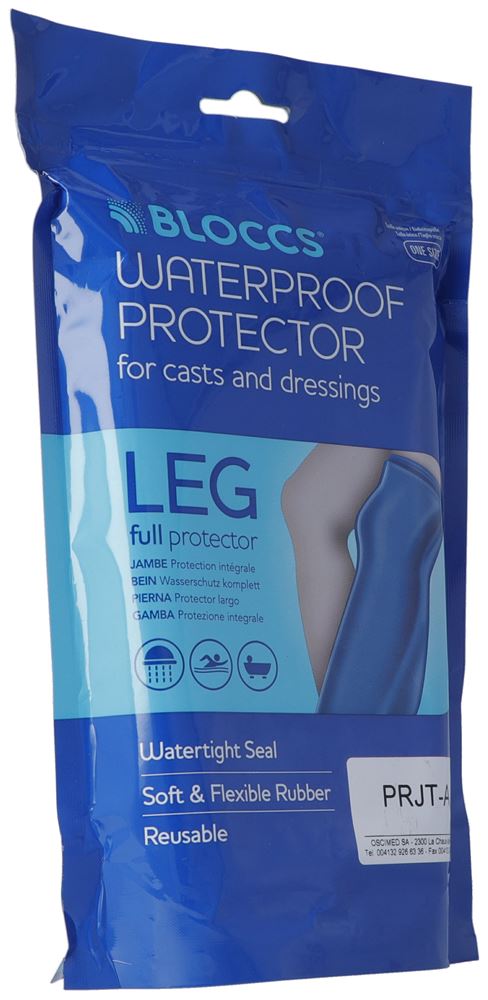 Bloccs protection étanche pour le bain jambe