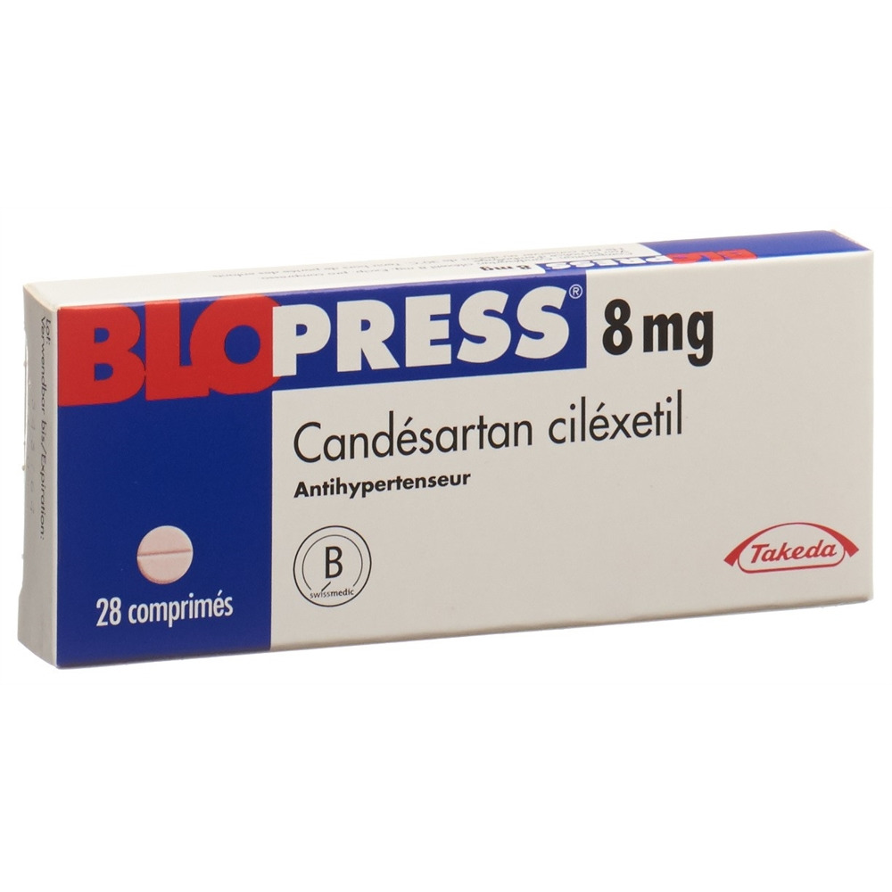 BLOPRESS cpr 8 mg blist 28 pce, image 2 sur 2