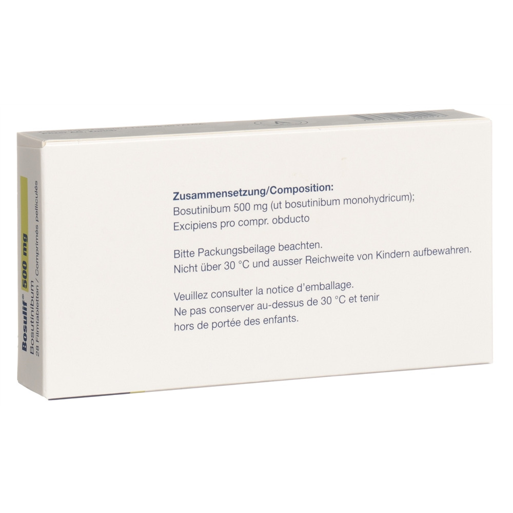 BOSULIF cpr pell 500 mg blist 28 pce, image 2 sur 2