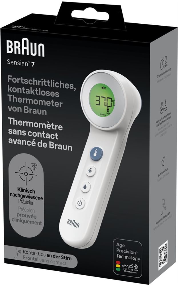 BRAUN Sensian 7 BNT400 Weiss Age Precision