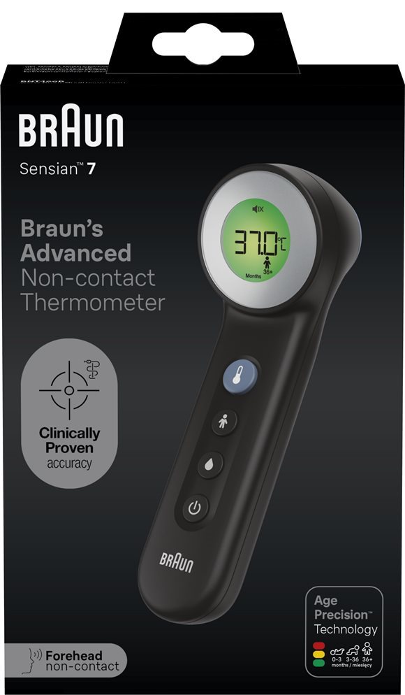 BRAUN Sensian 7 BNT400B Schwarz Age Precision