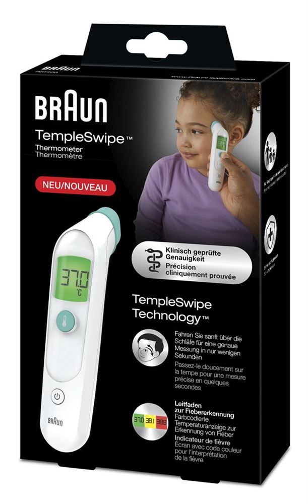 BRAUN TempleSwipe thermomètre frontal, image principale