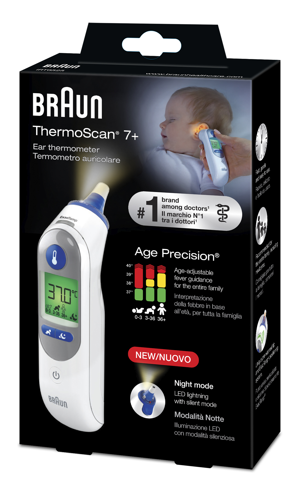 BRAUN ThermoScan 7 + IRT 6525