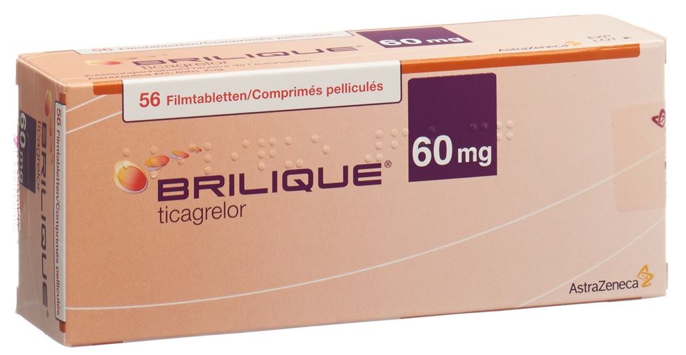 BRILIQUE cpr pell 60 mg blist 56 pce, image principale