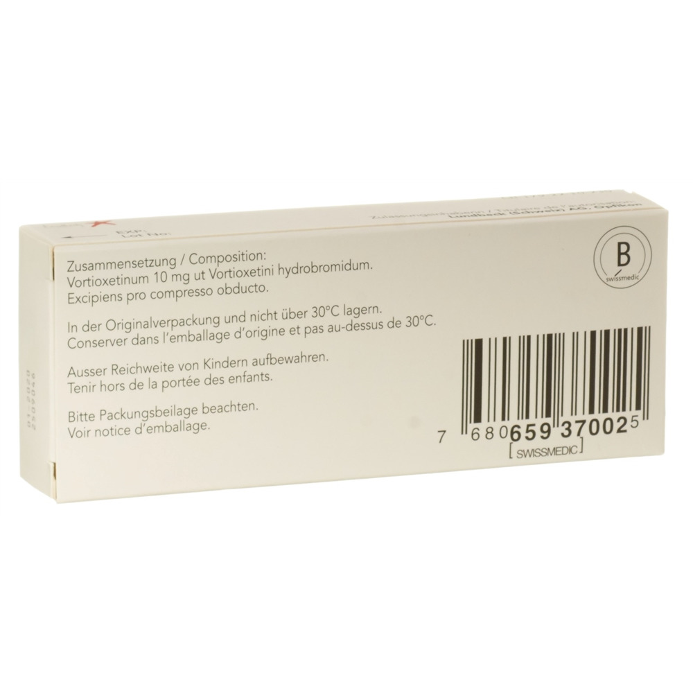 BRINTELLIX cpr pell 10 mg blist 28 pce, image 2 sur 2