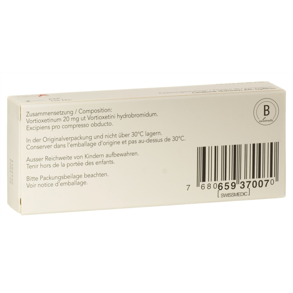 BRINTELLIX Filmtabl 20 mg Blist 28 Stk, Bild 2 von 2