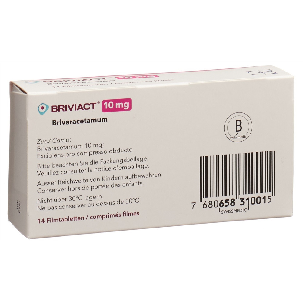 BRIVIACT cpr pell 10 mg blist 14 pce, image 2 sur 2