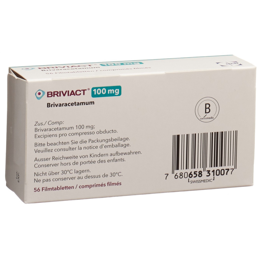 BRIVIACT cpr pell 100 mg blist 56 pce, image 2 sur 2