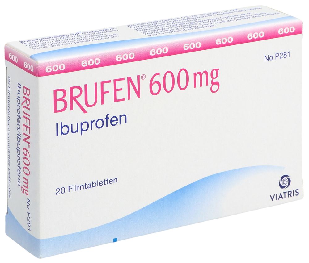 BRUFEN cpr pell 600 mg blist 20 pce, image principale