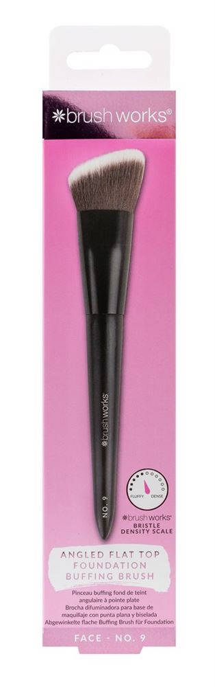 BRUSHWORKS Angled Flat Top Foundation Buffing Brush