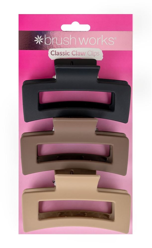 BRUSHWORKS classic claw clips, image principale