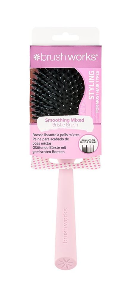 BRUSHWORKS smoothing mixed bristle hair brush
