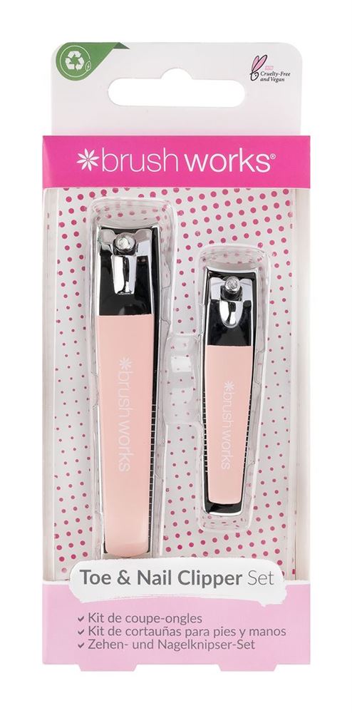 BRUSHWORKS toe & nail clipper set
