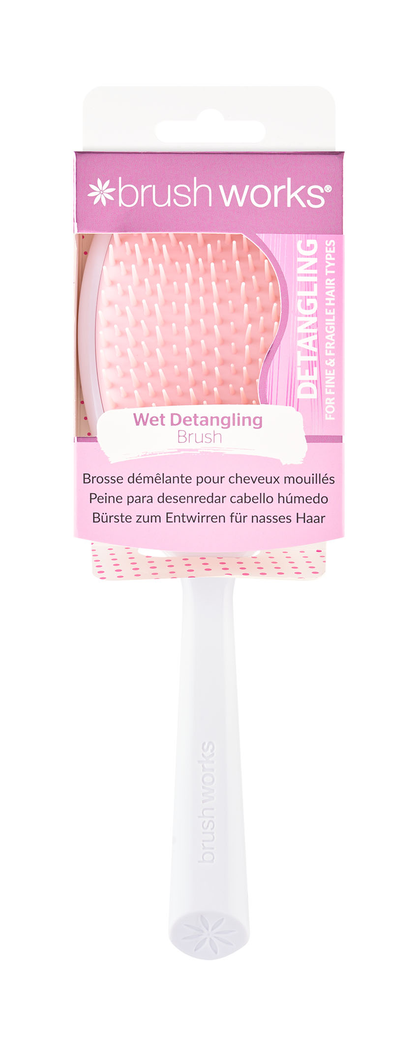 BRUSHWORKS wet detangling hair brush