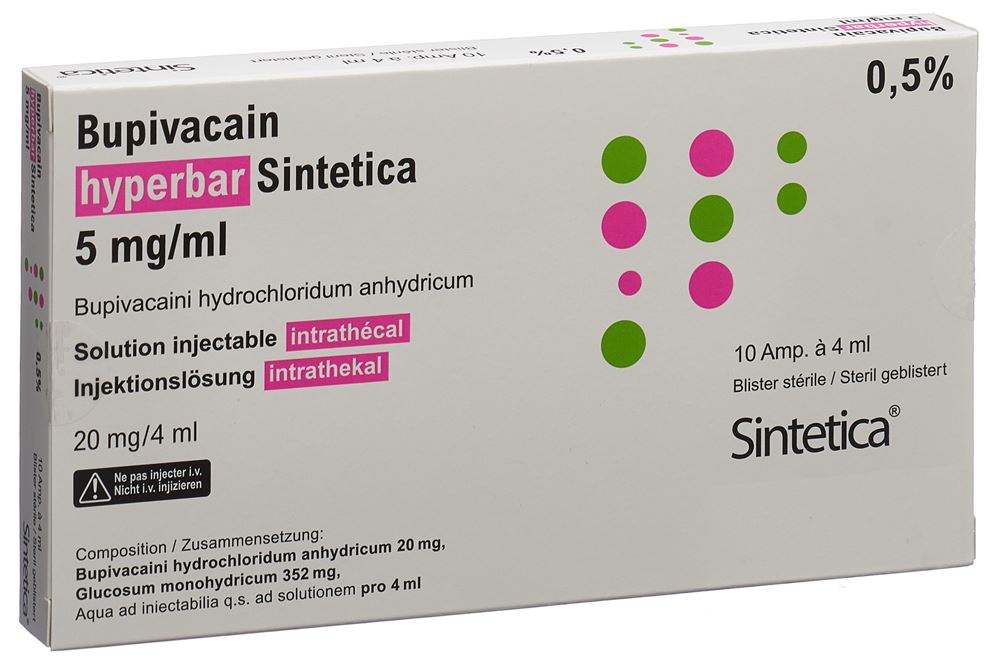 BUPIVACAINE hyperbar Sint 5 mg/ml, Hauptbild