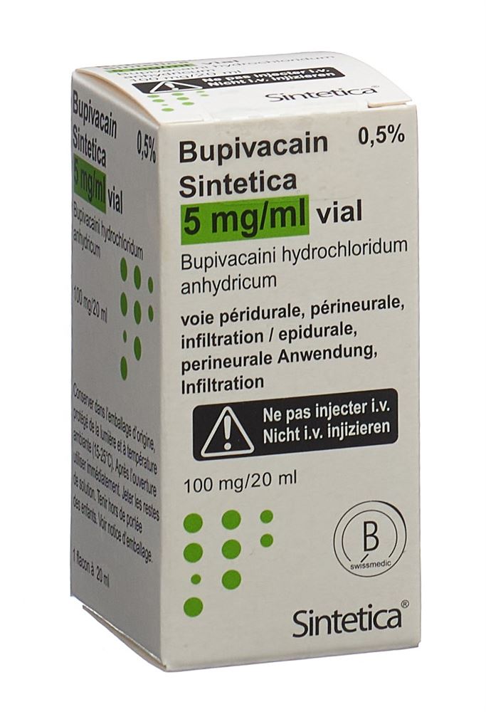 BUPIVACAINE Sintetica 100 mg/20ml, Hauptbild