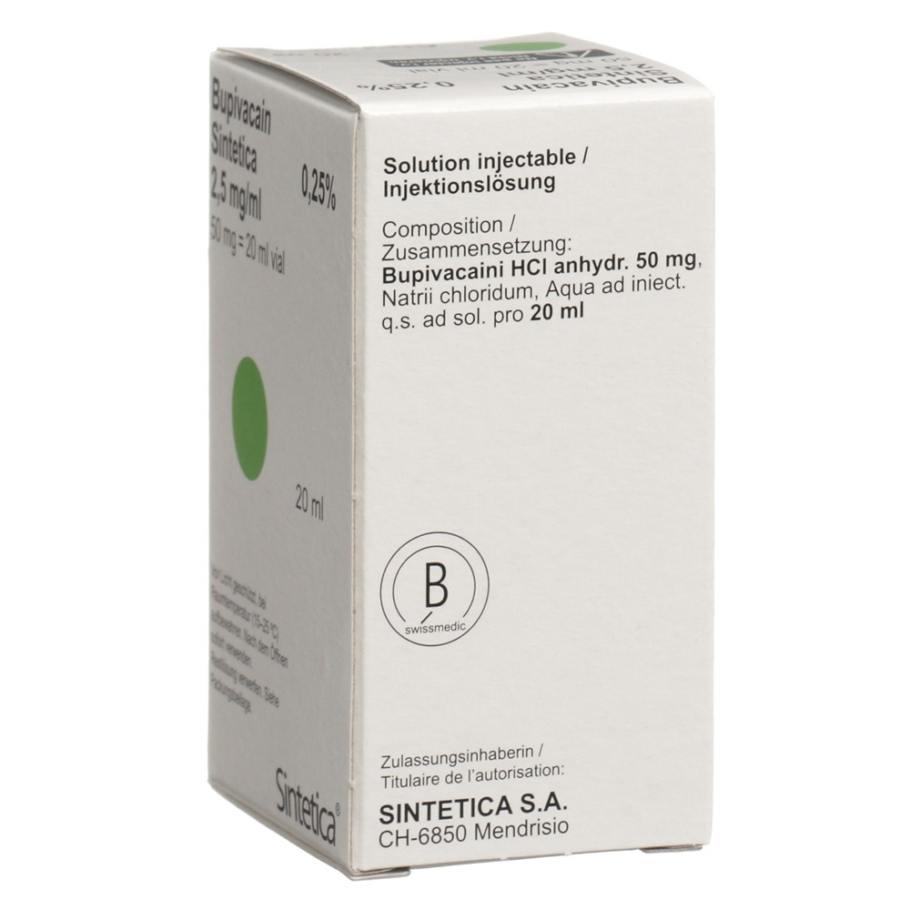 BUPIVACAINE Sintetica 2.5 mg/ml, Bild 2 von 2