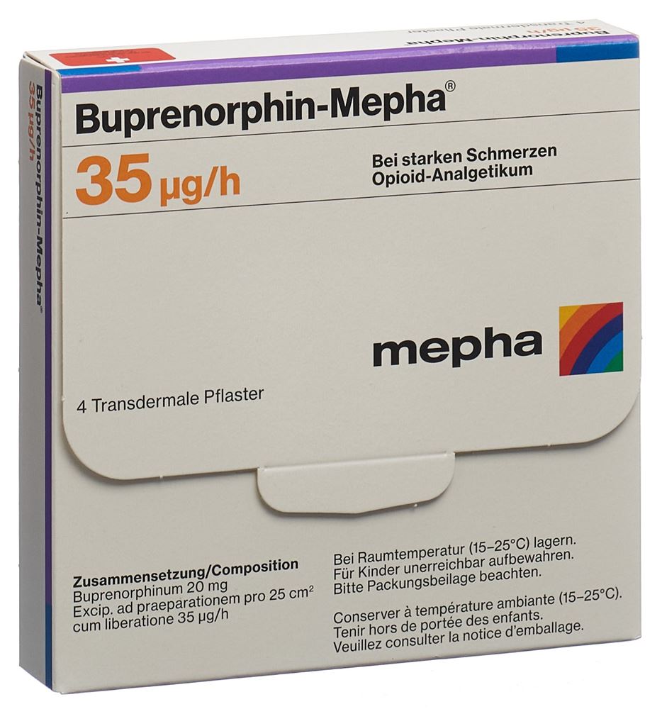 BUPRENORPHINE Mepha 35 mcg/h, Hauptbild