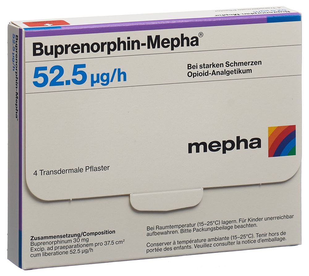 BUPRENORPHINE Mepha 52.5 mcg/h, Hauptbild