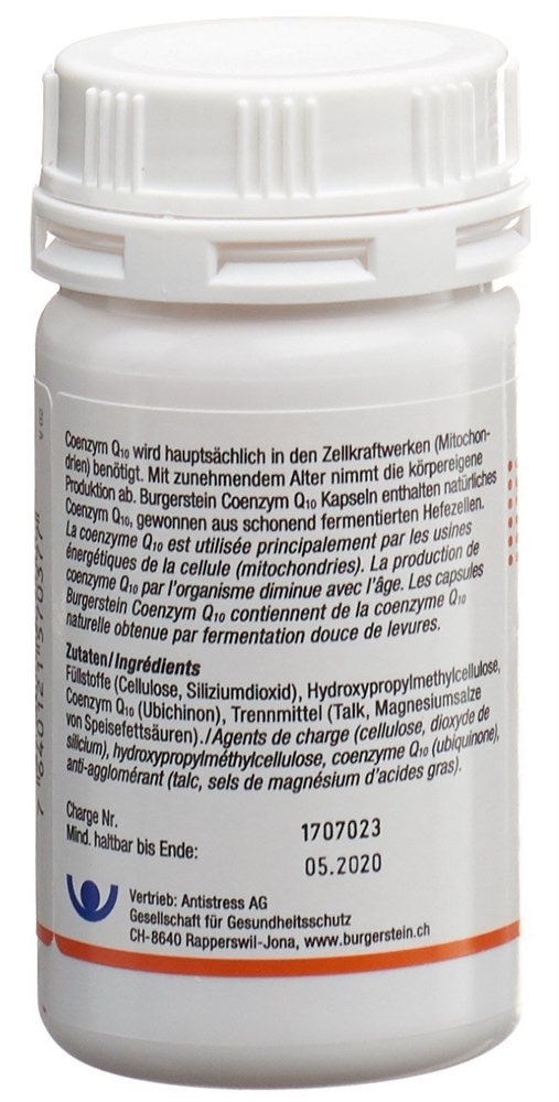 BURGERSTEIN Coenzyme Q10 30 mg, image 2 sur 3