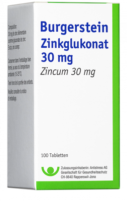 BURGERSTEIN Gluconate de zinc 30 mg, image principale