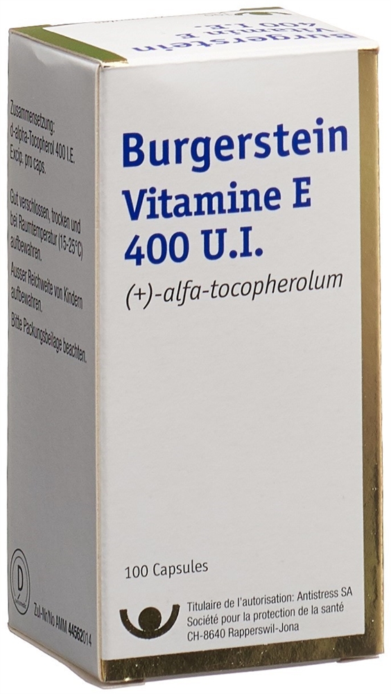 BURGERSTEIN Vitamin E 400 IE, image 2 sur 3