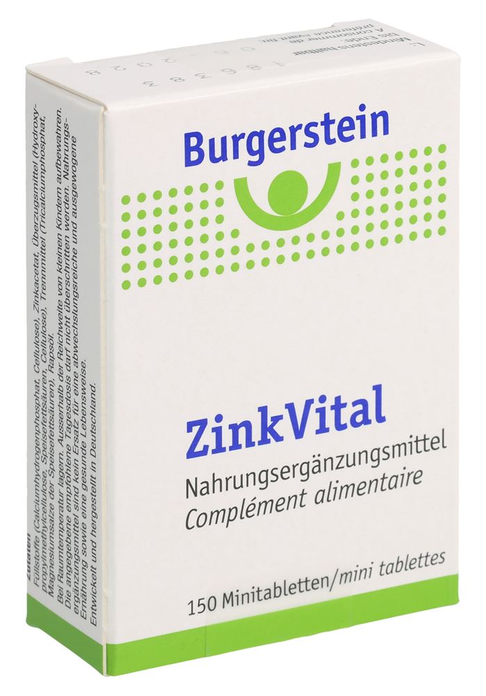 BURGERSTEIN ZinkVital Mini-Tabletten 5 mg