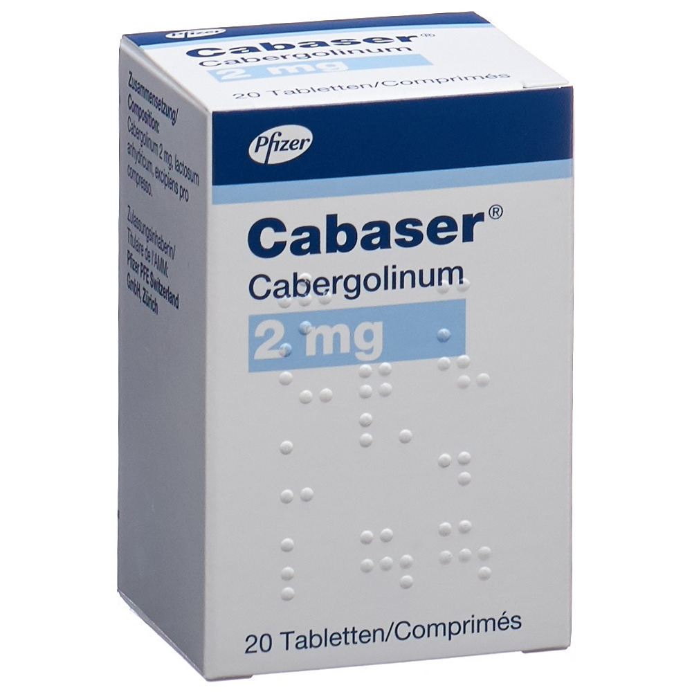 CABASER cpr 2 mg fl 20 pce, image principale