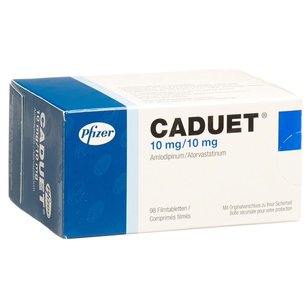 CADUET cpr pell 10mg/10mg blist 98 pce, image 2 sur 2