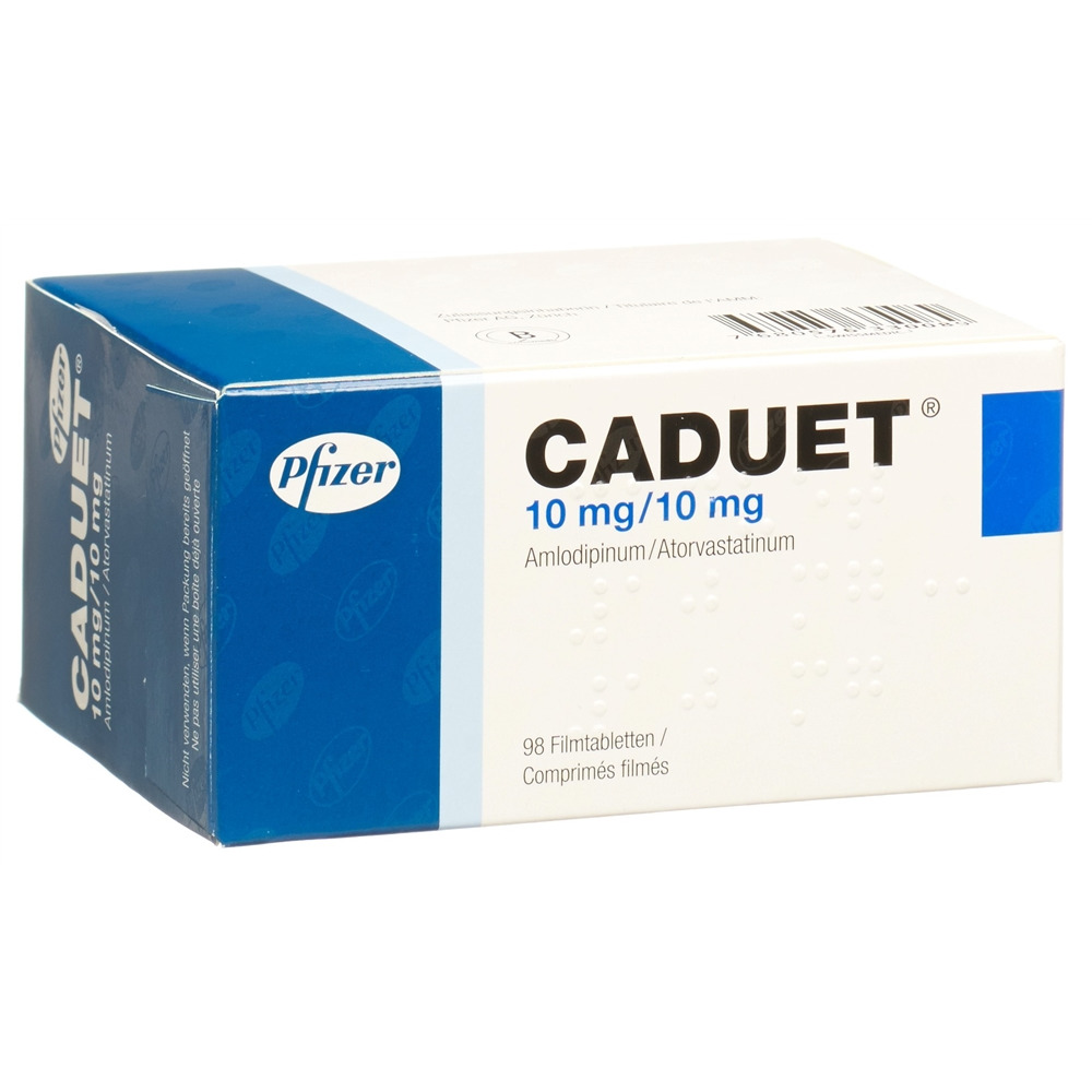 CADUET cpr pell 10mg/10mg blist 98 pce, image principale