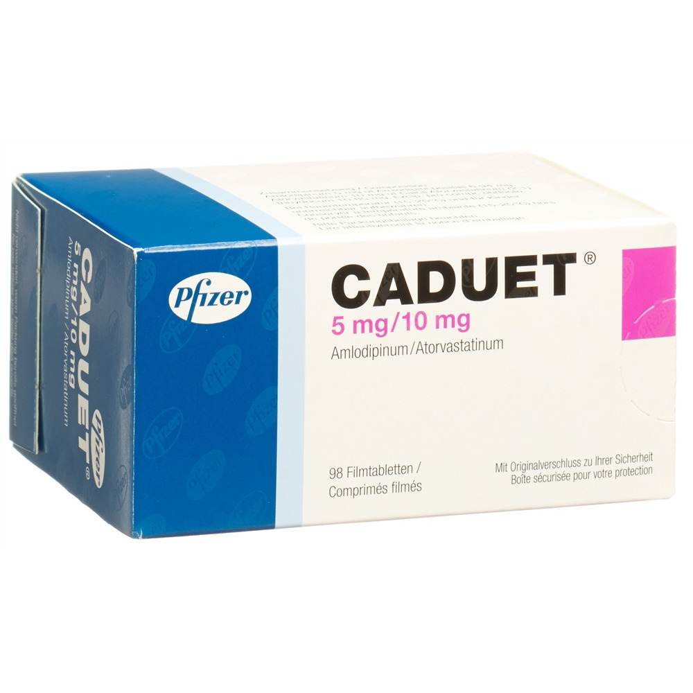 CADUET Filmtabl 5mg/10mg Blist 98 Stk, Hauptbild