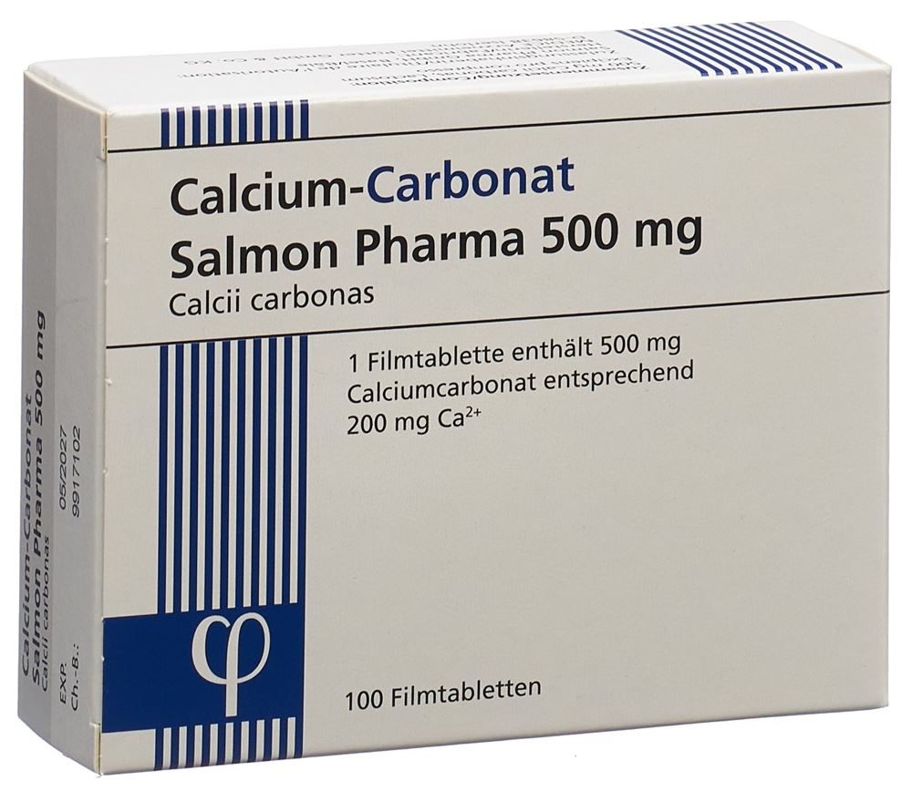 CALCIUM CARBONAT Salmon Pharma 500 mg, image principale